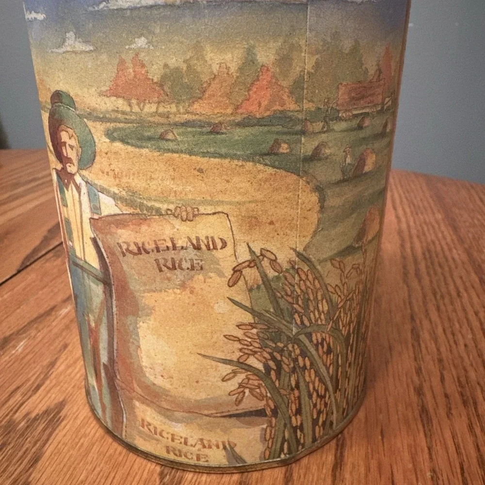 Vintage Riceland Foods 75th‎ Anniversary Commerative Can Family Farm